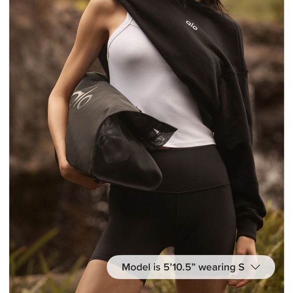 ALO Yoga Women's Black Airlift Biker Shorts - Picture 6 of 10